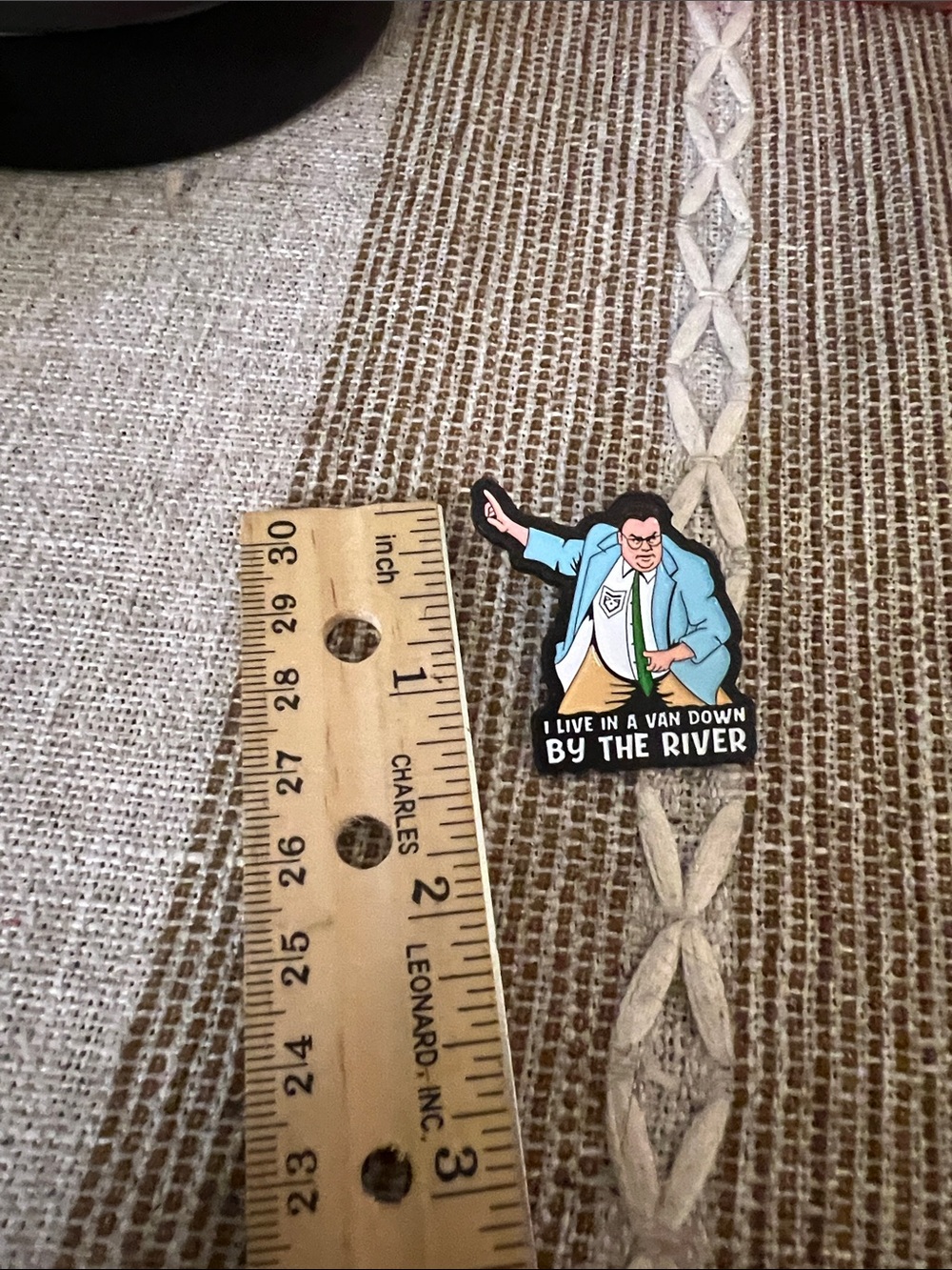 Collectible in a van down by the river pin
